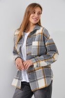 Сорочка з візерунком жіноча MyChance 25101 XS Сірий  Фото №1