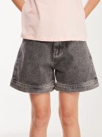 Купить Шорты джинсовые для девочки Dinomin WG0016 134 см Серый Артикул: 2000999506499 Миниатюра фотографии № 1