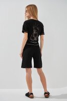 Шорты однотонные для девочки Lizi 175 146 см Черный  Фото №3