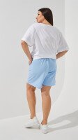 Шорти однотонні жіночі  02 baza 50 Блакитний  Фото №3