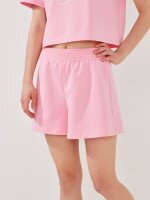 Купить Шорты трикотажные однотонные женские LAWA K-WBC02398 XS Розовый Артикул: 2000999585357 Миниатюра фотографии № 1
