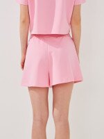 Купить Шорты трикотажные однотонные женские LAWA K-WBC02398 XS Розовый Артикул: 2000999585357 Миниатюра фотографии № 4