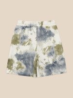 Купить Шорты трикотажные однотонные женские LAWA K-WTC02389 XS Хаки-синий Артикул: 2000999636783 Миниатюра фотографии № 3