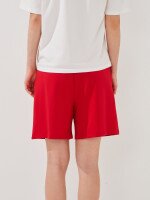 Купить Шорты трикотажные однотонные женские LAWA WBC02406 M Красный Артикул: 2000999599859 Миниатюра фотографии № 4