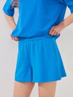 Купити Шорти трикотажні однотонні жіночі LAWA WBC02410 XS Синій Артикул: 2000999613777 Фото мініатюра № 1