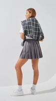Купить Юбка классика однотонная женская LAWA WTC02454 XL Серый Артикул: 2888000018526 Миниатюра фотографии № 3