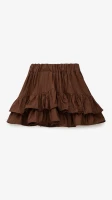 Купить Юбка однотонная для девочки Aura Style 5004-2 134 см Коричневый Артикул: 2000999546686 Миниатюра фотографии № 8