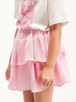 Купити Спідниця однотонна для дівчинки Aura Style 5008-1 98 см Рожевий Артикул: 2000999546600 Фото мініатюра № 1
