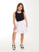 Купити Спідниця однотонна для дівчинки Aura Style 5016 134 см Білий Артикул: 2000999566738 Фото мініатюра № 1