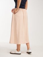 Купить Юбка однотонная женская GENUA G011229-0028 5XL Бежевый Артикул: 2000999483127 Миниатюра фотографии № 4