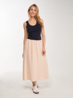 Купить Юбка однотонная женская GENUA G011229-0028 5XL Бежевый Артикул: 2000999483127 Миниатюра фотографии № 2