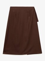Купить Юбка однотонная женская GENUA G011229-0046 2XL Коричневый Артикул: 2000999633683 Миниатюра фотографии № 3