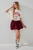 Спідниця з візерунком для дівчинки LAWA GTC02312 122 см Червоний  Фото №2