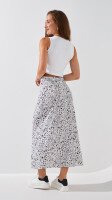 Юбка с узором женская LAWA WTC02303 XS Бело-черный  Фото №1