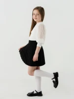 Купить Юбка однотонная для девочки Baby Show 56001 110 см Черный (2000990527189D)(SC) Артикул: 2000990527189 Миниатюра фотографии № 4