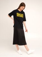 Юбка однотонная женская LAWA WTC02359 XS Черный  Фото №0