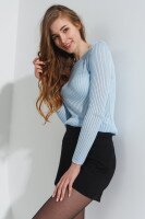 Спідниця-шорти однотонна жіноча 974-1 40 Чорний  Фото №1