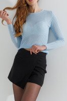 Спідниця-шорти однотонна жіноча 974-1 40 Чорний  Фото №0