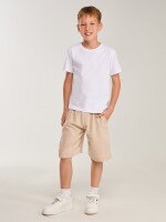 Купить Спортивные шорты однотонные для мальчика Aura Style 5025-1 116 см Бежевый Артикул: 2000999615009 Миниатюра фотографии № 2