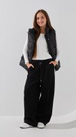 Купить Спортивные штаны Baggy однотонные женские K.K 601 M Черный Артикул: 2000991054288 Миниатюра фотографии № 1