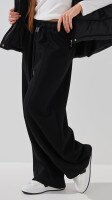 Купити Спортивні штани Baggy однотонні жіночі K.K 601 S Чорний Артикул: 2000991054271 Фото мініатюра № 4