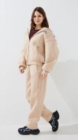 Купить Спортивные штаны бананы однотонные женские LAWA WTC02459 XS Бежевый Артикул: 2000999388316 Миниатюра фотографии № 3