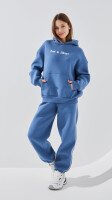 Купить Спортивные штаны джоггеры однотонные женские LAWA WTC02450 XS Серо-синий Артикул: 2000999384547 Миниатюра фотографии № 2