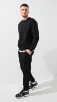Купить Спортивные штаны однотонные мужские GENUA G01225-0002 S Черный Артикул: 2000999407406 Миниатюра фотографии № 3