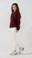 Купить Спортивные штаны однотонные для девочки LAWA GBC02330 146 см Молочный Артикул: 2000999470981 Миниатюра фотографии № 3
