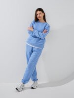 Купить Спортивные штаны однотонные женские GENUA G01142-0001K XS Голубой Артикул: 2000999486326 Миниатюра фотографии № 2