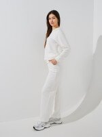 Купить Спортивные штаны однотонные женские GENUA G01142-0004K S Молочный Артикул: 2000999485589 Миниатюра фотографии № 3