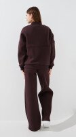Купить Спортивные штаны палаццо однотонные женские LAWA WBC02432 S Шоколадный Артикул: 2888000025692 Миниатюра фотографии № 5