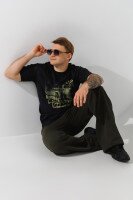 Спортивные штаны прямые мужские 2501 S Хаки  Фото №1