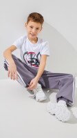 Купить Спортивные штаны с принтом для мальчика Dinomin 1007 128 см Графитовый Артикул: 2000999484902 Миниатюра фотографии № 3