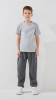 Купить Спортивные штаны зауженные для мальчика Dinomin 10126 140 см Графитовый Артикул: 2000999493577 Миниатюра фотографии № 2