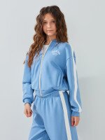 Купити Спортивний костюм бомбер+штани для дівчинки LAWA P-GB02345 140 см Блакитно-молочний Артикул: 2000999542565 Фото мініатюра № 5