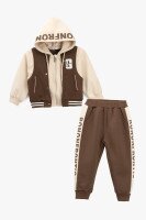 Спортивный костюм кофта+штаны для мальчика DomeiLand 2310 92 см Коричневый