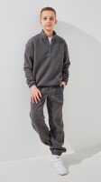 Купить Спортивный костюм кофта+штаны однотонный для мальчика LAWA BBC02342 140 см Графитовый Артикул: 2888000023971 Миниатюра фотографии № 1
