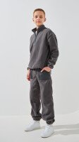 Купить Спортивный костюм кофта+штаны однотонный для мальчика LAWA BBC02342 140 см Графитовый Артикул: 2888000023971 Миниатюра фотографии № 2
