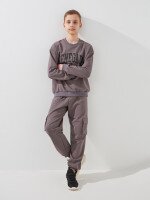 Купить Спортивный костюм свитшот+штаны для мальчика LAWA P-BB02338 146 см Коричневый-графитовый Артикул: 2000999531286 Миниатюра фотографии № 1
