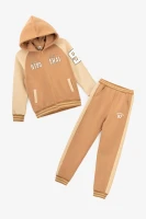 Спортивный костюм кофта+штаны для мальчика Lizi 3123 122 см Коричнево-бежевый  Фото №6