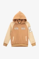 Спортивный костюм кофта+штаны для мальчика Lizi 3123 122 см Коричнево-бежевый  Фото №7
