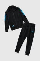 Спортивный костюм (кофта+штаны) для мальчика XHZ-0596 146 см Черно-голубой (2000990733115D)  Фото №7