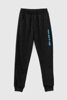 Спортивный костюм (кофта+штаны) для мальчика XHZ-0599 146 см Черно-голубой (2000990732996D)  Фото №11