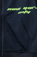Спортивный костюм (кофта+штаны) для мальчика XHZ-0599 146 см Темно-синий с салатовым (2000990733054D)  Фото №8