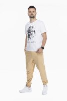 Спортивні штани чоловічі Breezy 23203001 S Світло-бежевий (2000989755197D)  Фото №0