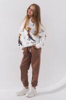 Спортивные штаны для девочки ANGELOS 7130 116 см Кофейный (2000990722805W)  Фото №6