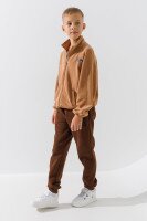 Спортивные штаны однотонные для мальчика Неслухнянки BB-7078 176 см Коричневый  Фото №1