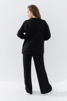 Спортивные штаны палаццо женские 242224-K XS Черный (2000990662057D)  Фото №3