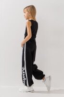 Спортивные штаны с принтом для девочки Benini 241409 116 см Черный  Фото №1